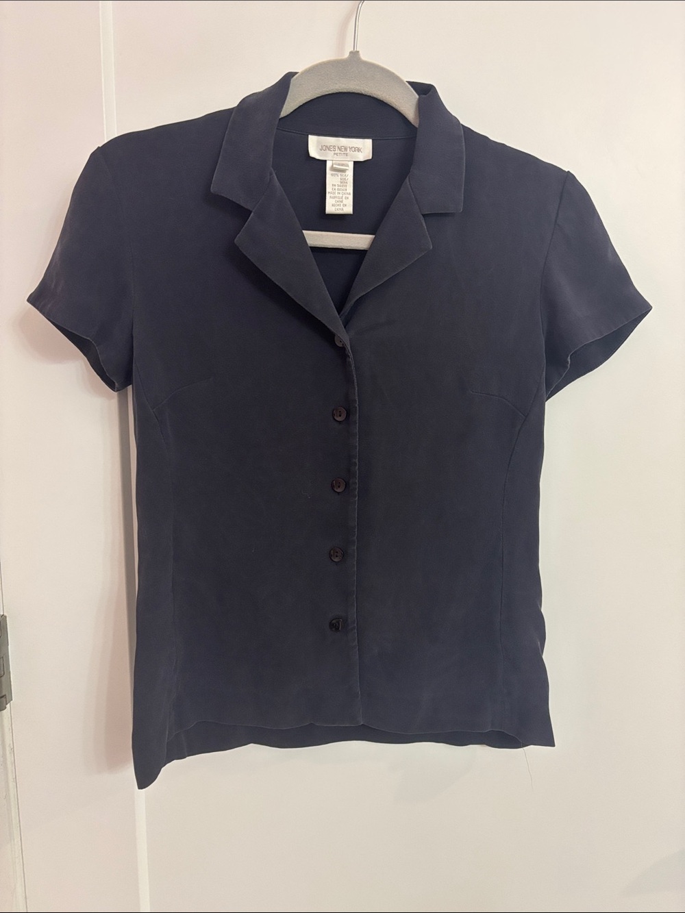 Jones New York Short-Sleeve Button-Front Shirt